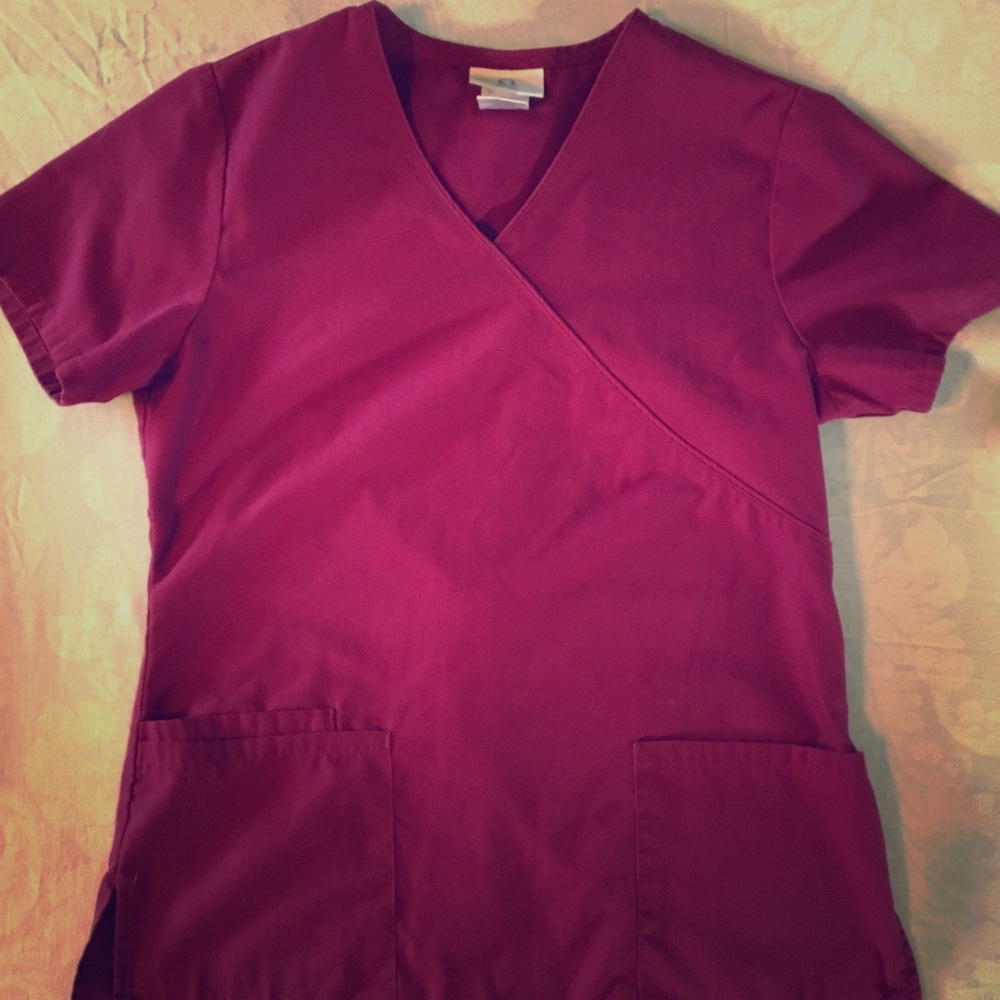 Maroon Scrub top